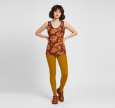 Renai Indochine Orange LYCRA® Mid-Rise Leggings